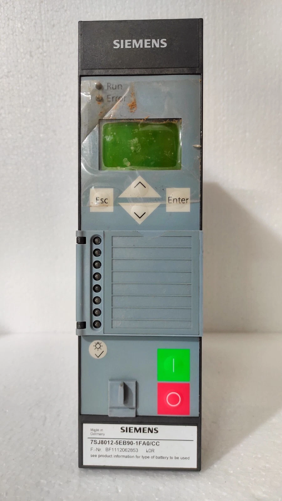 Siemens Siprotec 7SJ8012-5EB90-1FA0/CC Overcurrent Protection Relay New
